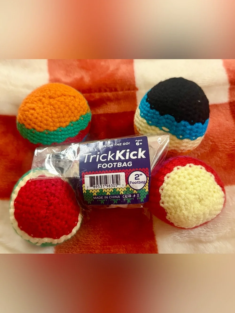 Multicolor Crochet Footbag - 2